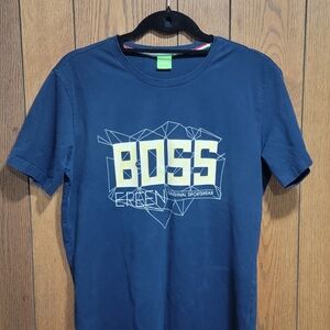 Hugo Boss Navy Blue Graphic Tee